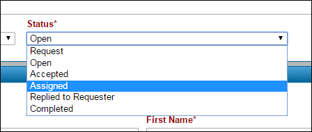 Ticket status
