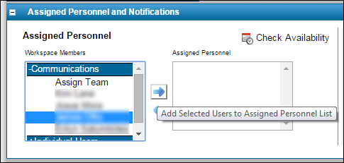 Add selected users